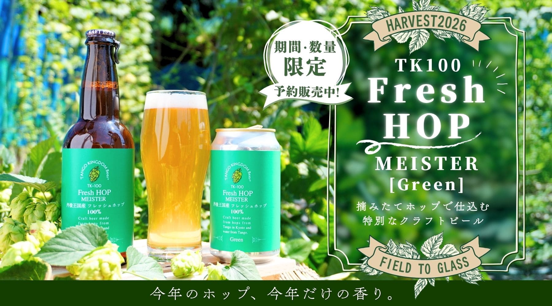 予約販売開始！TK100-Fresh HOP MEISTER [Green] 期間・数量限定