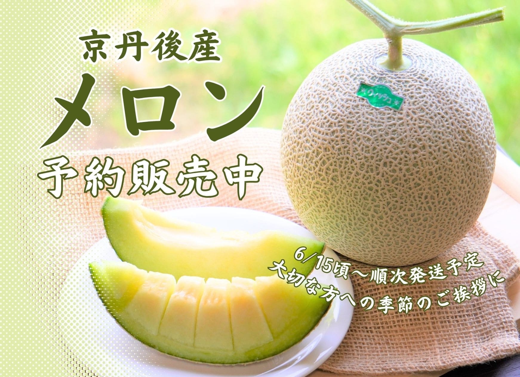 京丹後産メロン 2026 予約販売中