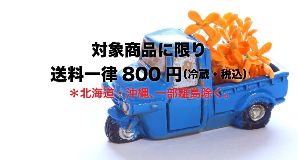 対象商品 送料全国一律800円（冷蔵・税込み）※北海道、沖縄、一部離島除く