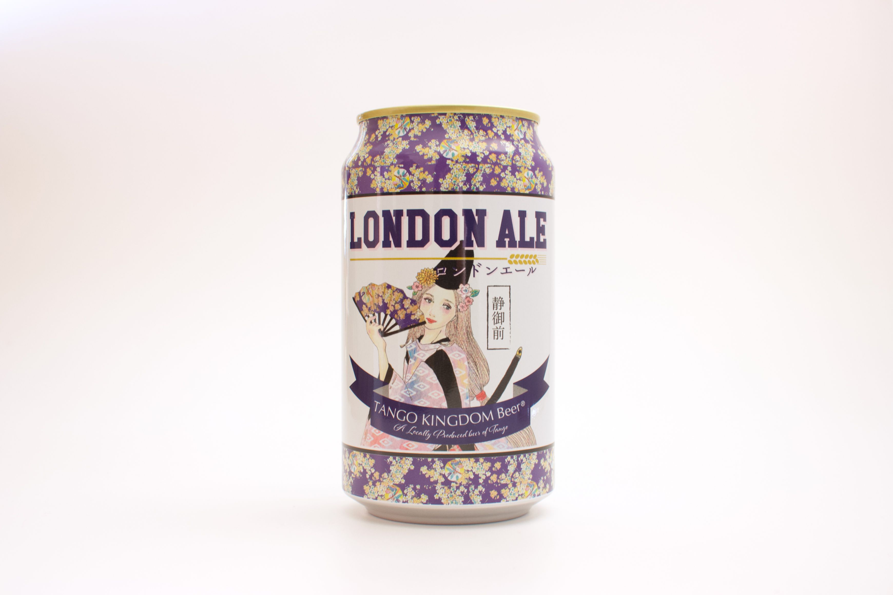 ロンドンエール LONDON ALE 缶ビール ラベルの姫：静御前