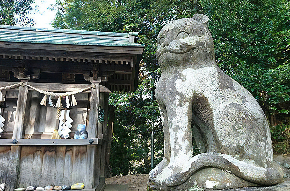 金刀比羅神社のこまねこ