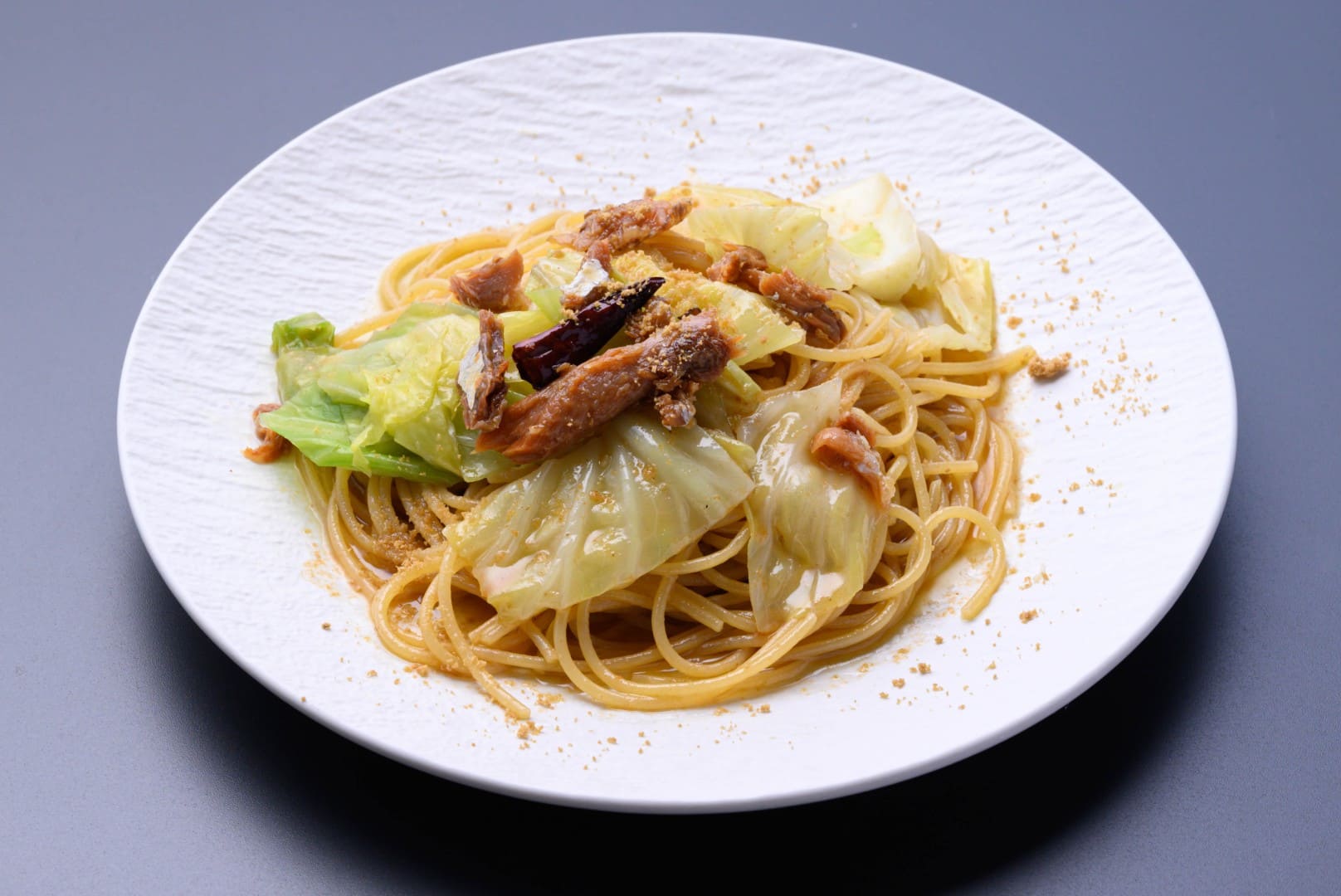 「カニ屋が作る 海のパスタ」海香る のど黒へしこ ペペロンチーノ