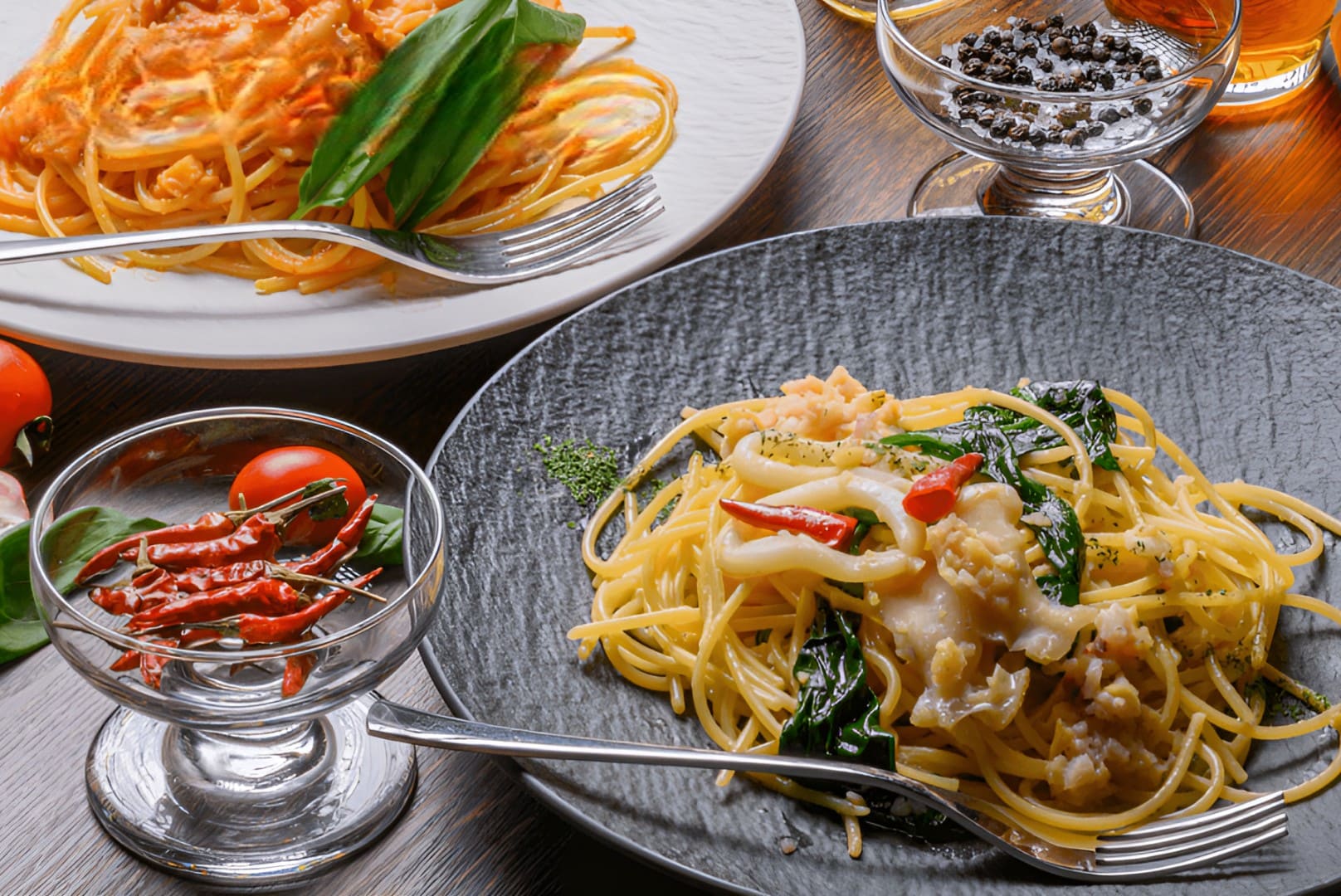 カニ屋が作る 海のパスタシリーズ