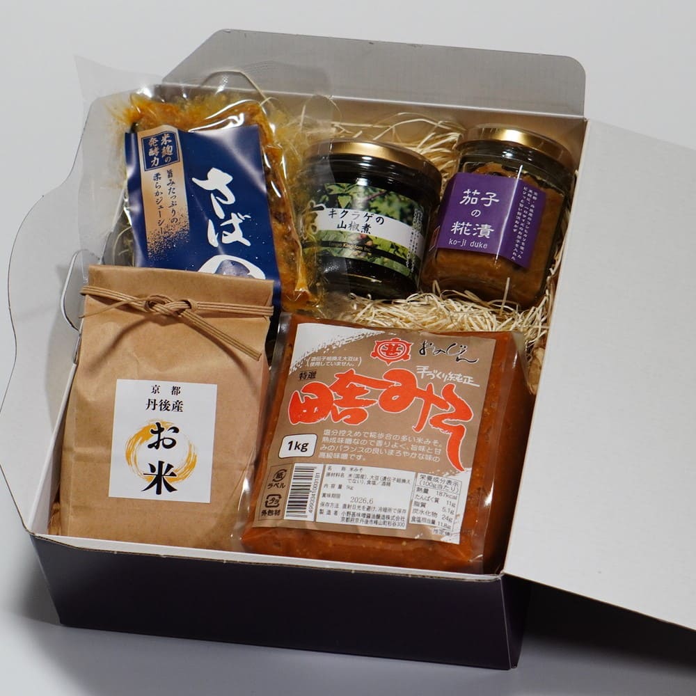 丹後の田舎味噌とご飯のお供セット